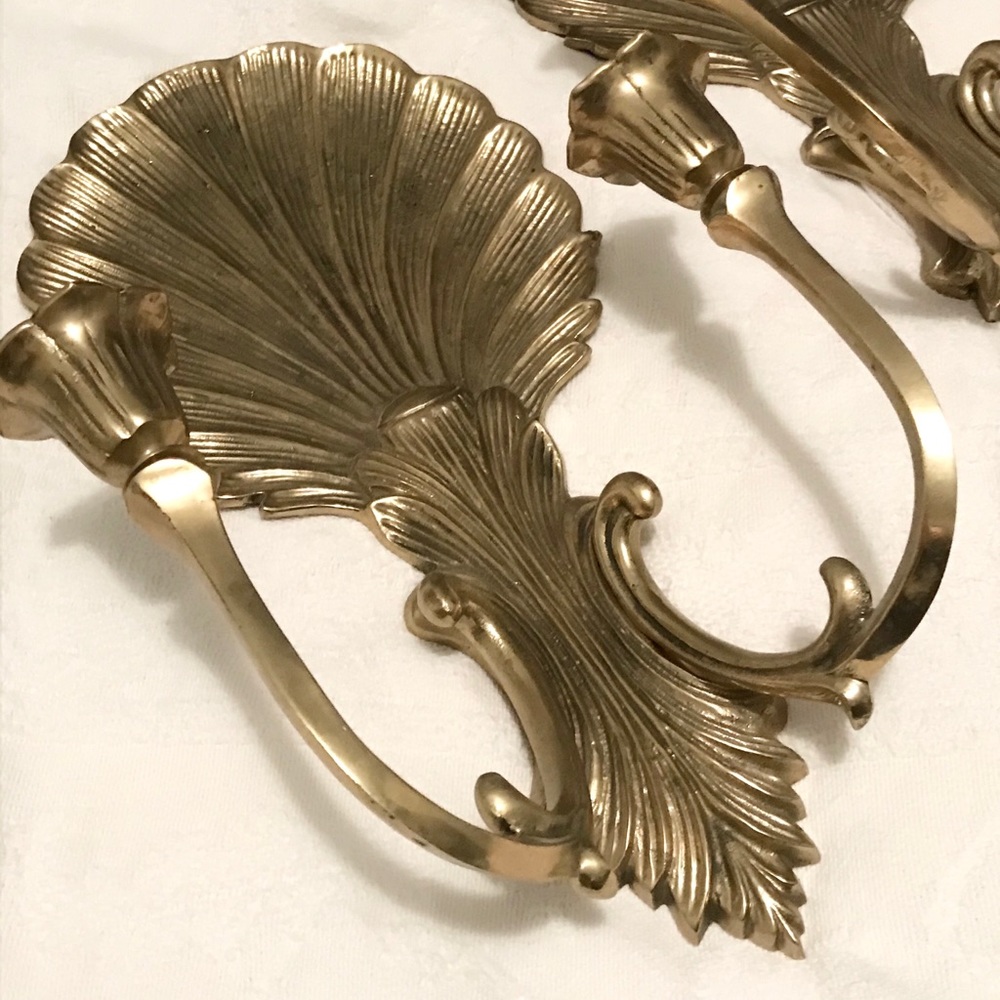 Brass candle holders
